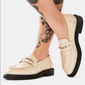 Vagabond Alex Leather Loafer - Buckle - Off White